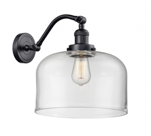 Bell - 1 Light - 12 inch - Matte Black - Adjustable Sconce (3442|515-1W-BK-G72-L-LED)