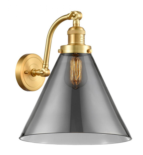 Cone - 1 Light - 12 inch - Satin Gold - Adjustable Sconce (3442|515-1W-SG-G43-L-LED)