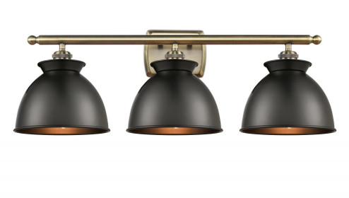 Adirondack - 3 Light - 28 inch - Antique Brass - Bath Vanity Light (3442|516-3W-AB-M14-BK-LED)