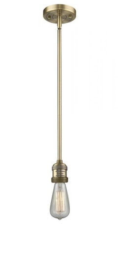 Bare Bulb - 1 Light - 2 inch - Brushed Brass - Stem Hung - Mini Pendant (3442|201S-BB)