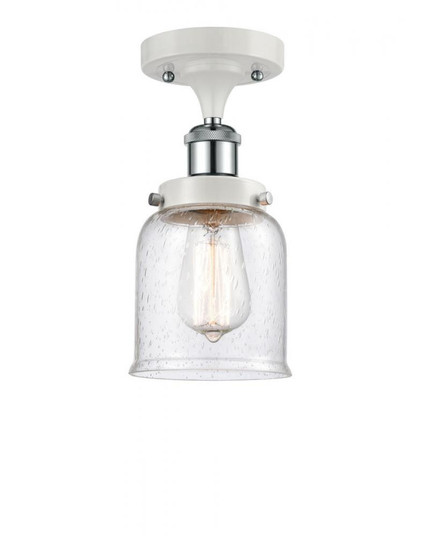 Bell - 1 Light - 5 inch - White Polished Chrome - Semi-Flush Mount (3442|916-1C-WPC-G54)