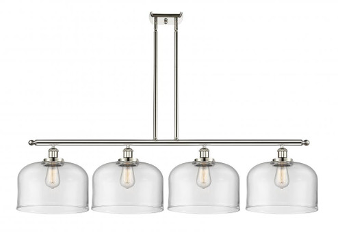 Bell - 4 Light - 48 inch - Polished Nickel - Stem Hung - Island Light (3442|916-4I-PN-G72-L-LED)