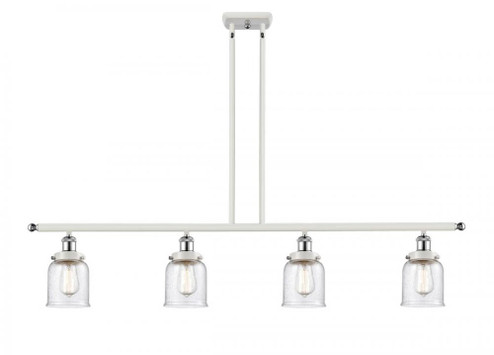 Bell - 4 Light - 48 inch - White Polished Chrome - Stem Hung - Island Light (3442|916-4I-WPC-G54)