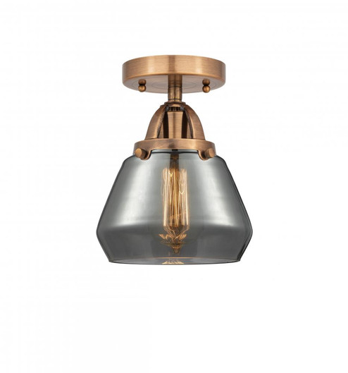 Fulton - 1 Light - 7 inch - Antique Copper - Semi-Flush Mount (3442|288-1C-AC-G173-LED)