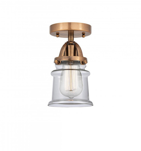 Canton - 1 Light - 5 inch - Antique Copper - Semi-Flush Mount (3442|288-1C-AC-G182S-LED)