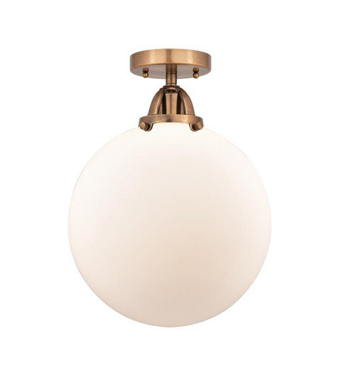 Beacon - 1 Light - 12 inch - Antique Copper - Semi-Flush Mount (3442|288-1C-AC-G201-12-LED)