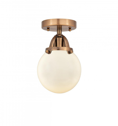 Beacon - 1 Light - 6 inch - Antique Copper - Semi-Flush Mount (3442|288-1C-AC-G201-6-LED)