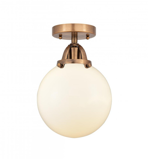 Beacon - 1 Light - 8 inch - Antique Copper - Semi-Flush Mount (3442|288-1C-AC-G201-8-LED)