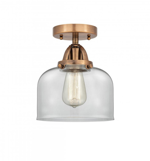 Bell - 1 Light - 8 inch - Antique Copper - Semi-Flush Mount (3442|288-1C-AC-G72)