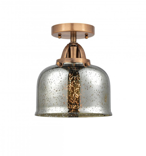 Bell - 1 Light - 8 inch - Antique Copper - Semi-Flush Mount (3442|288-1C-AC-G78-LED)