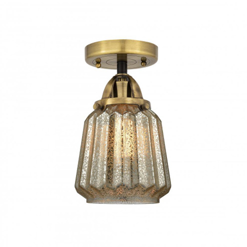 Chatham - 1 Light - 7 inch - Black Antique Brass - Semi-Flush Mount (3442|288-1C-BAB-G146)