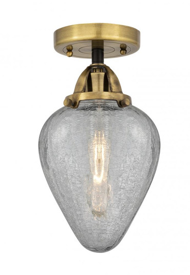 Geneseo - 1 Light - 7 inch - Black Antique Brass - Semi-Flush Mount (3442|288-1C-BAB-G165)