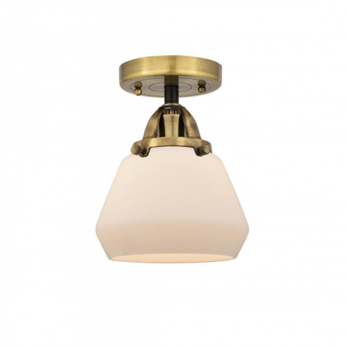 Fulton - 1 Light - 7 inch - Black Antique Brass - Semi-Flush Mount (3442|288-1C-BAB-G171-LED)