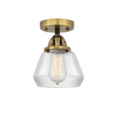 Fulton - 1 Light - 7 inch - Black Antique Brass - Semi-Flush Mount (3442|288-1C-BAB-G172-LED)