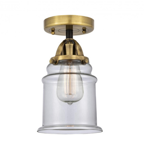 Canton - 1 Light - 6 inch - Black Antique Brass - Semi-Flush Mount (3442|288-1C-BAB-G182-LED)