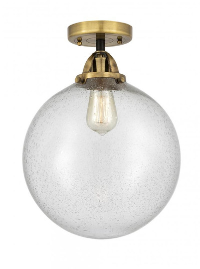 Beacon - 1 Light - 12 inch - Black Antique Brass - Semi-Flush Mount (3442|288-1C-BAB-G204-12-LED)