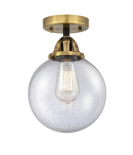 Beacon - 1 Light - 8 inch - Black Antique Brass - Semi-Flush Mount (3442|288-1C-BAB-G204-8)