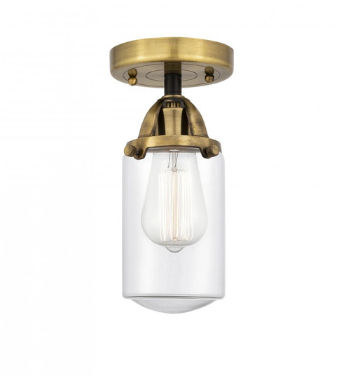 Dover - 1 Light - 5 inch - Black Antique Brass - Semi-Flush Mount (3442|288-1C-BAB-G312)