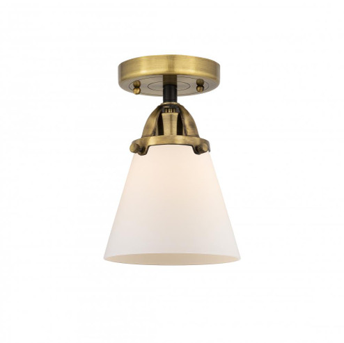 Cone - 1 Light - 6 inch - Black Antique Brass - Semi-Flush Mount (3442|288-1C-BAB-G61-LED)