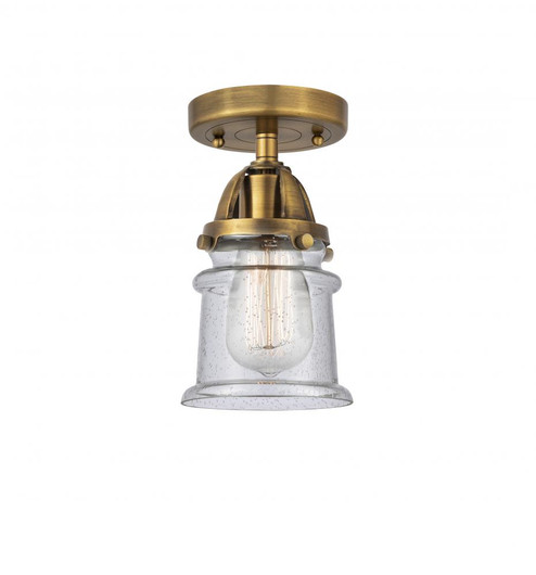 Canton - 1 Light - 5 inch - Brushed Brass - Semi-Flush Mount (3442|288-1C-BB-G184S-LED)