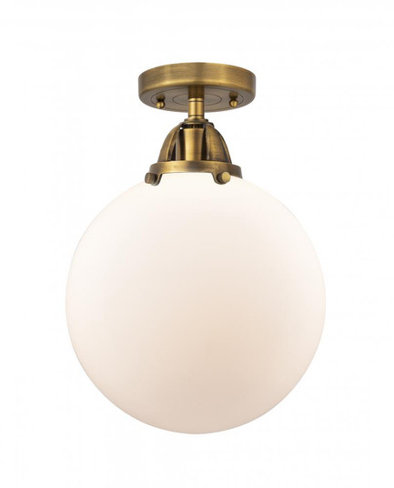 Beacon - 1 Light - 10 inch - Brushed Brass - Semi-Flush Mount (3442|288-1C-BB-G201-10-LED)