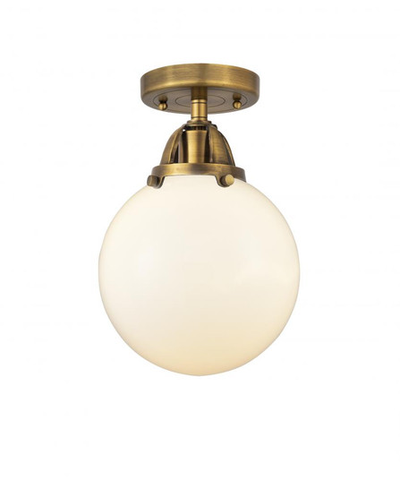 Beacon - 1 Light - 8 inch - Brushed Brass - Semi-Flush Mount (3442|288-1C-BB-G201-8-LED)