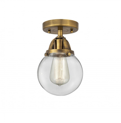 Beacon - 1 Light - 6 inch - Brushed Brass - Semi-Flush Mount (3442|288-1C-BB-G202-6-LED)