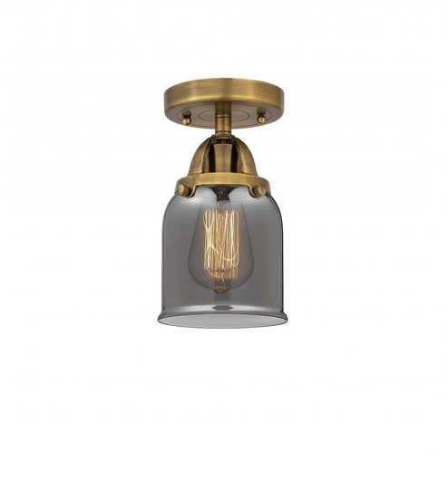 Bell - 1 Light - 5 inch - Brushed Brass - Semi-Flush Mount (3442|288-1C-BB-G53-LED)
