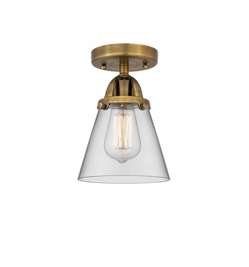Cone - 1 Light - 6 inch - Brushed Brass - Semi-Flush Mount (3442|288-1C-BB-G62-LED)