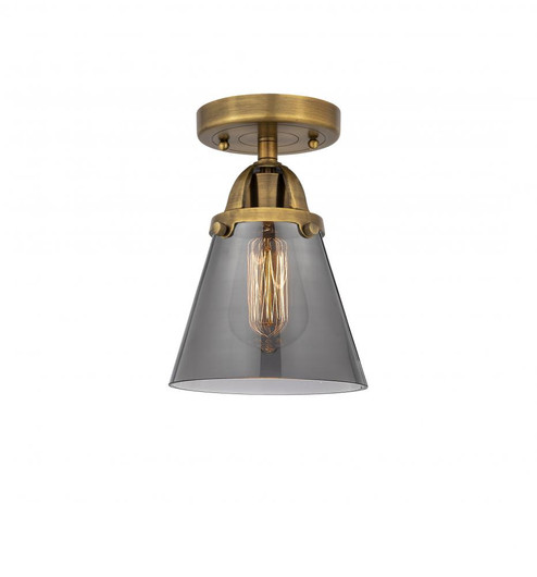 Cone - 1 Light - 6 inch - Brushed Brass - Semi-Flush Mount (3442|288-1C-BB-G63-LED)