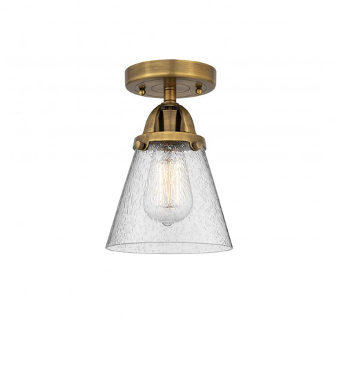 Cone - 1 Light - 6 inch - Brushed Brass - Semi-Flush Mount (3442|288-1C-BB-G64)