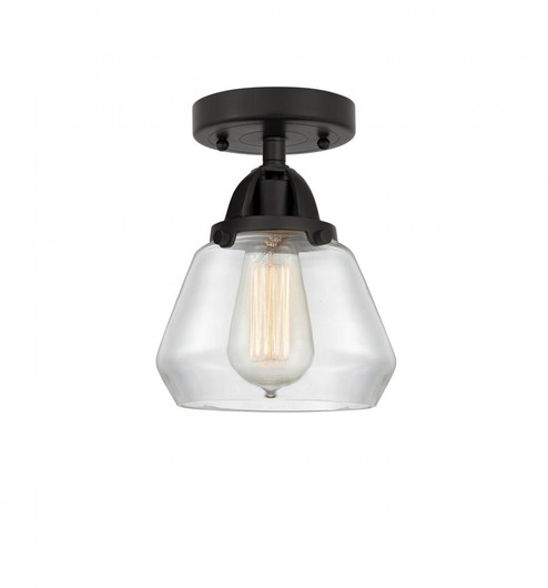 Fulton - 1 Light - 7 inch - Matte Black - Semi-Flush Mount (3442|288-1C-BK-G172)