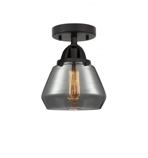 Fulton - 1 Light - 7 inch - Matte Black - Semi-Flush Mount (3442|288-1C-BK-G173)