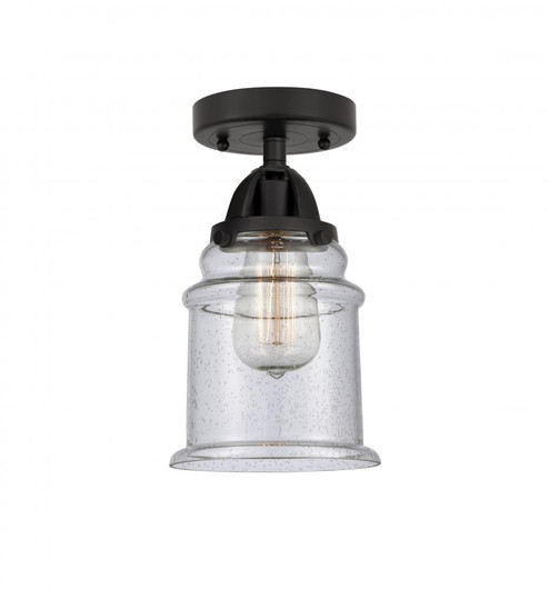 Canton - 1 Light - 6 inch - Matte Black - Semi-Flush Mount (3442|288-1C-BK-G184)