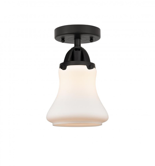 Bellmont - 1 Light - 6 inch - Matte Black - Semi-Flush Mount (3442|288-1C-BK-G191-LED)