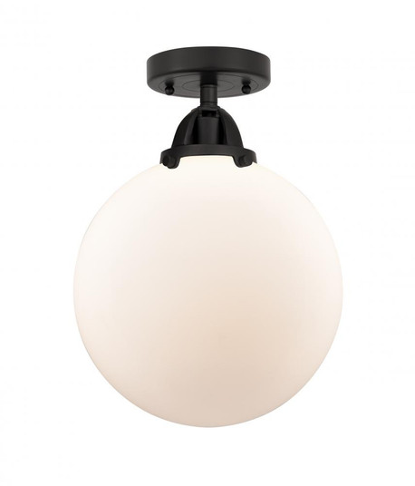 Beacon - 1 Light - 10 inch - Matte Black - Semi-Flush Mount (3442|288-1C-BK-G201-10-LED)