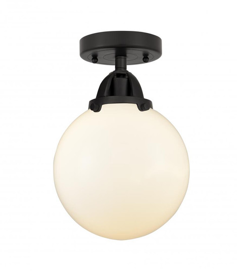 Beacon - 1 Light - 8 inch - Matte Black - Semi-Flush Mount (3442|288-1C-BK-G201-8)
