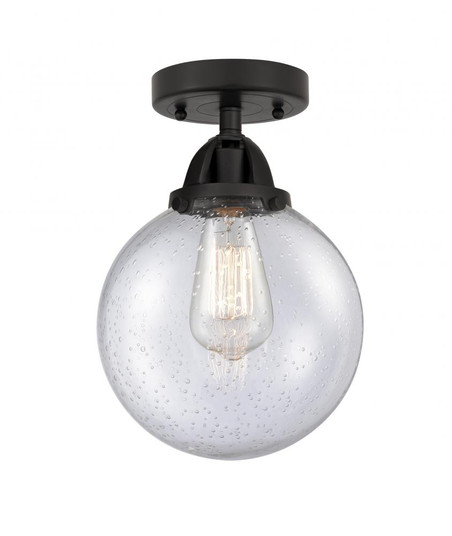 Beacon - 1 Light - 8 inch - Matte Black - Semi-Flush Mount (3442|288-1C-BK-G204-8-LED)