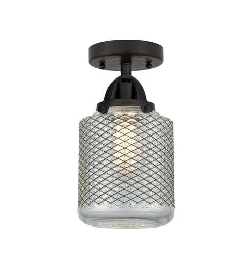 Stanton - 1 Light - 6 inch - Matte Black - Semi-Flush Mount (3442|288-1C-BK-G262)