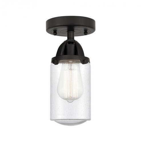 Dover - 1 Light - 5 inch - Matte Black - Semi-Flush Mount (3442|288-1C-BK-G314)