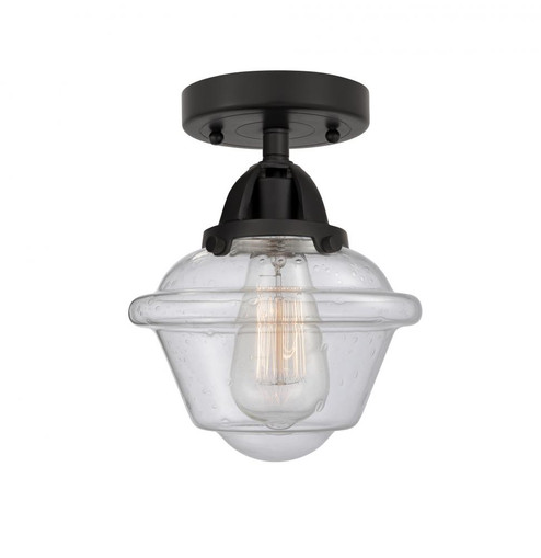 Oxford - 1 Light - 8 inch - Matte Black - Semi-Flush Mount (3442|288-1C-BK-G534-LED)