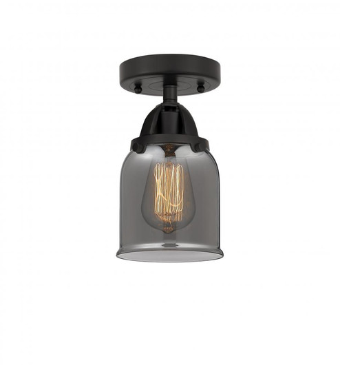 Bell - 1 Light - 5 inch - Matte Black - Semi-Flush Mount (3442|288-1C-BK-G53-LED)