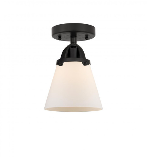 Cone - 1 Light - 6 inch - Matte Black - Semi-Flush Mount (3442|288-1C-BK-G61)