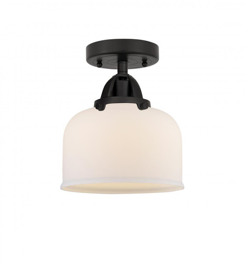 Bell - 1 Light - 8 inch - Matte Black - Semi-Flush Mount (3442|288-1C-BK-G71)