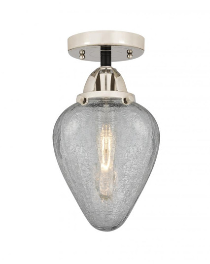 Geneseo - 1 Light - 7 inch - Black Polished Nickel - Semi-Flush Mount (3442|288-1C-BPN-G165)