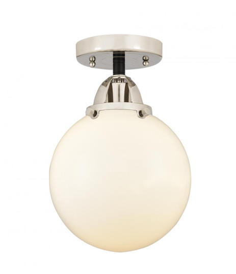 Beacon - 1 Light - 8 inch - Black Polished Nickel - Semi-Flush Mount (3442|288-1C-BPN-G201-8-LED)