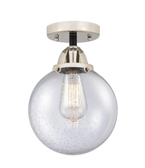 Beacon - 1 Light - 8 inch - Black Polished Nickel - Semi-Flush Mount (3442|288-1C-BPN-G204-8-LED)