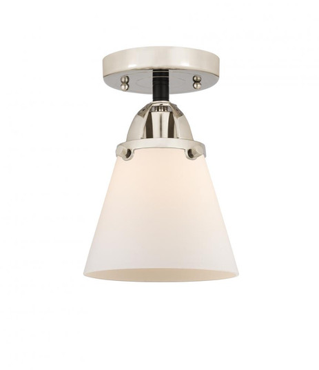Cone - 1 Light - 6 inch - Black Polished Nickel - Semi-Flush Mount (3442|288-1C-BPN-G61)
