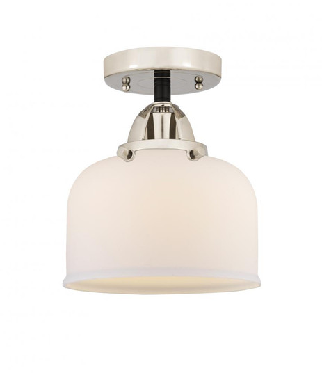 Bell - 1 Light - 8 inch - Black Polished Nickel - Semi-Flush Mount (3442|288-1C-BPN-G71)