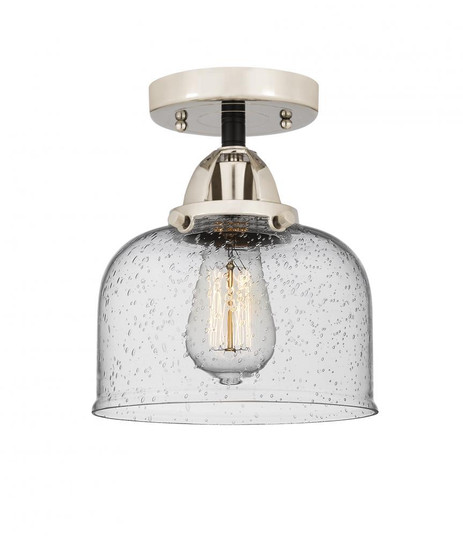 Bell - 1 Light - 8 inch - Black Polished Nickel - Semi-Flush Mount (3442|288-1C-BPN-G74)